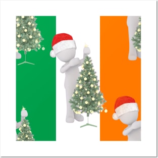 irish christmas Posters and Art